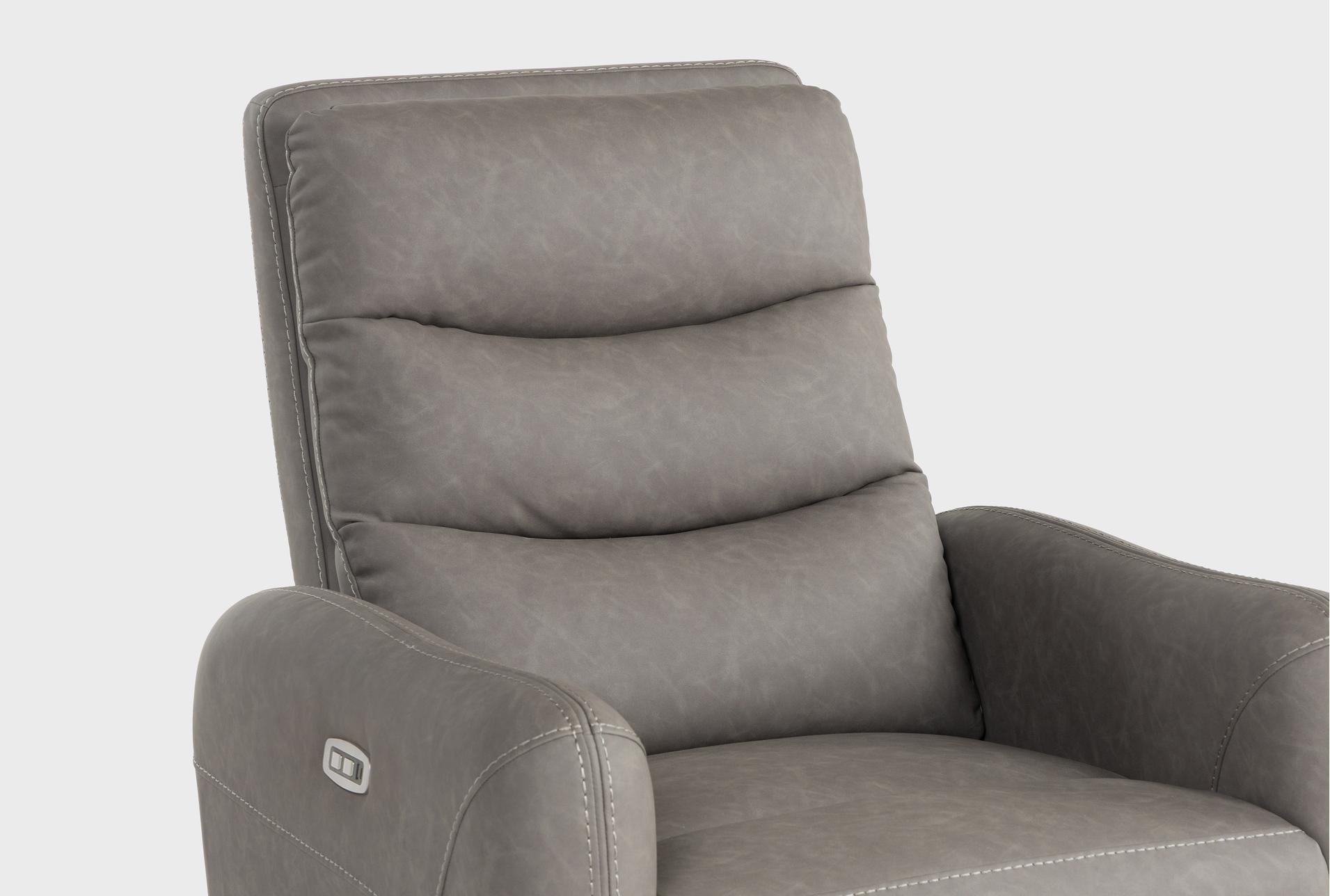 casimir charcoal fabric 34" power recliner with usb set of 2 23 casimir charcoal fabric 34" power recliner with usb set of 2