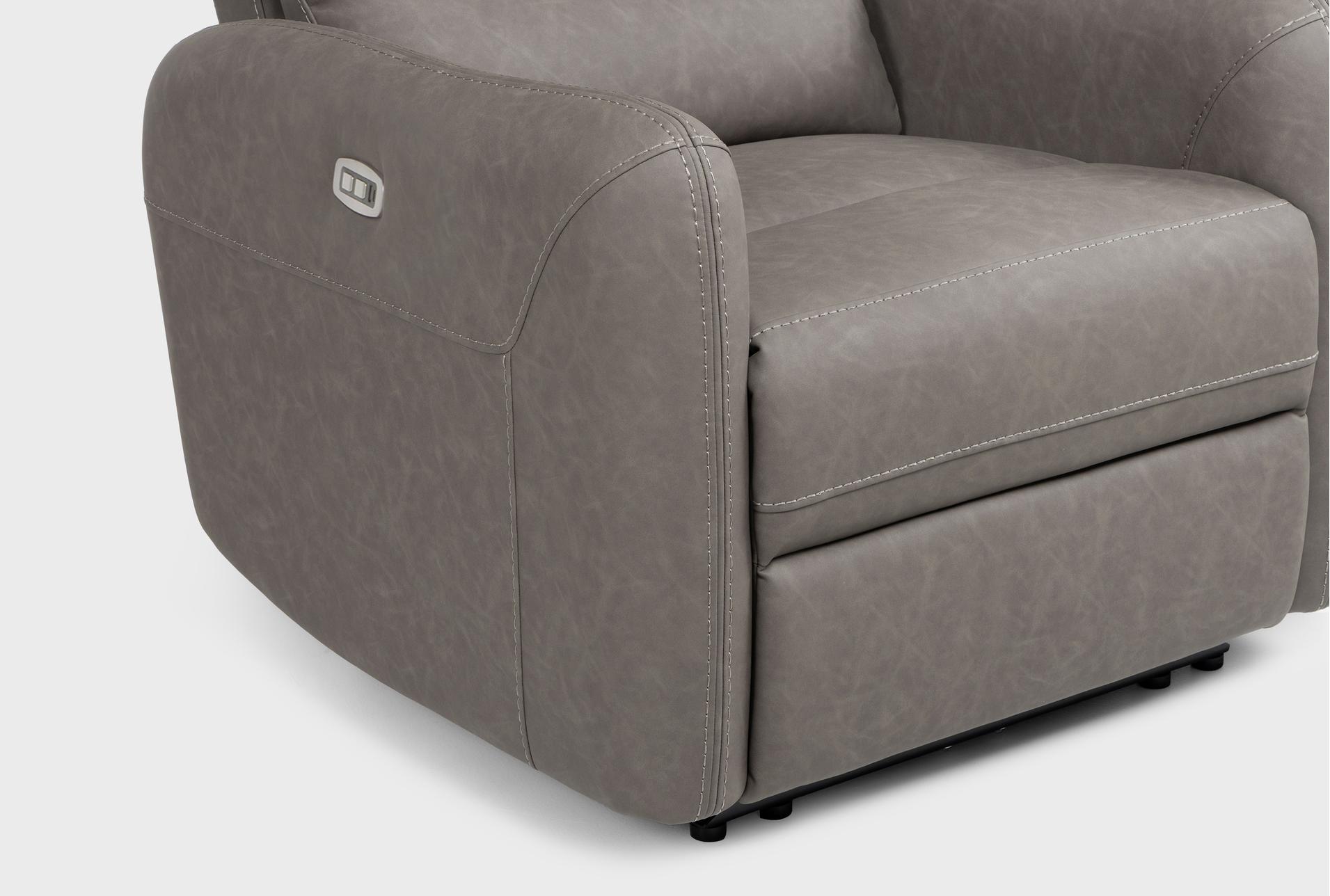 casimir charcoal fabric 34" power recliner with usb set of 2 24 casimir charcoal fabric 34" power recliner with usb set of 2
