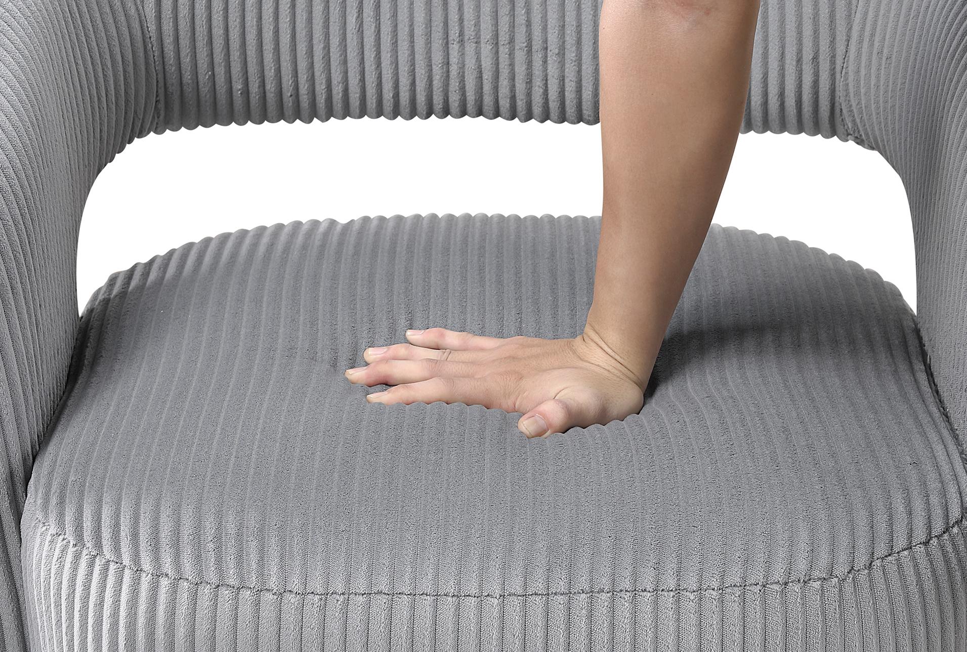 ameillia dark grey 27" corduroy fabric swivel chair | with arms | curved 16 ameillia dark grey 27" corduroy fabric swivel chair | with arms | curved
