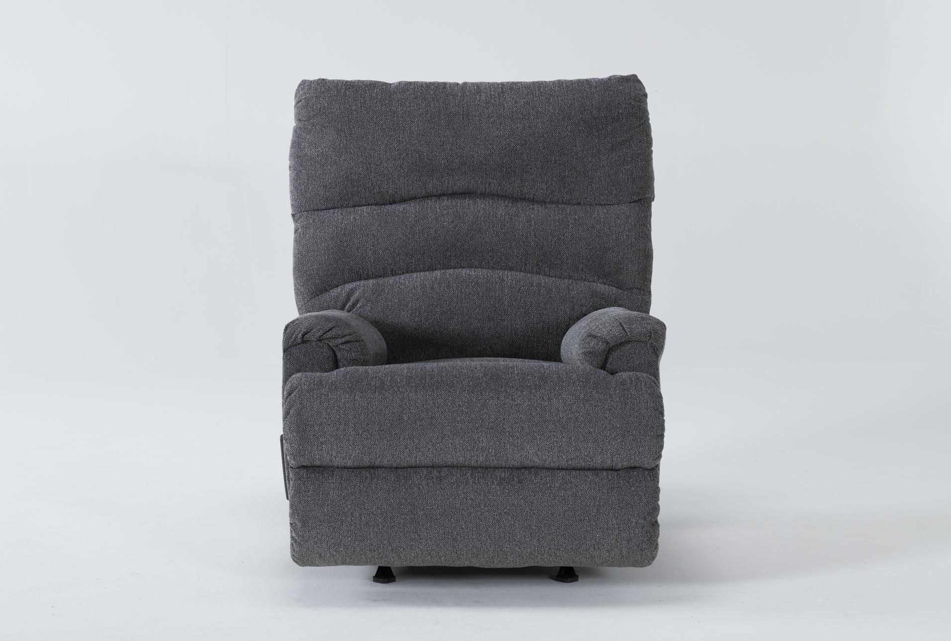 man fort graphite grey manual rocker recliner 1 man fort graphite grey manual rocker recliner
