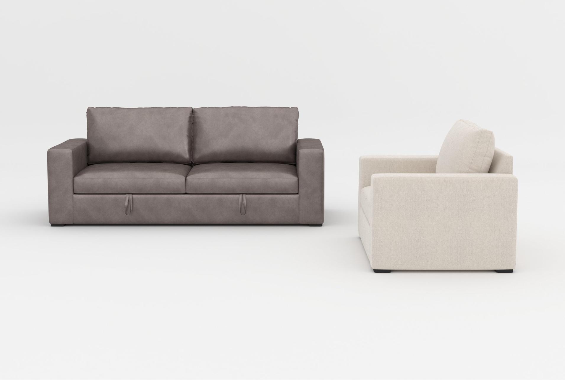 sebastian taupe faux leather 92" convertible futon sleeper sofa bed|sebastian cream chenille fabric 55" oversized chair 12 sebastian taupe faux leather 92" convertible futon sleeper sofa bed|sebastian cream chenille fabric 55" oversized chair