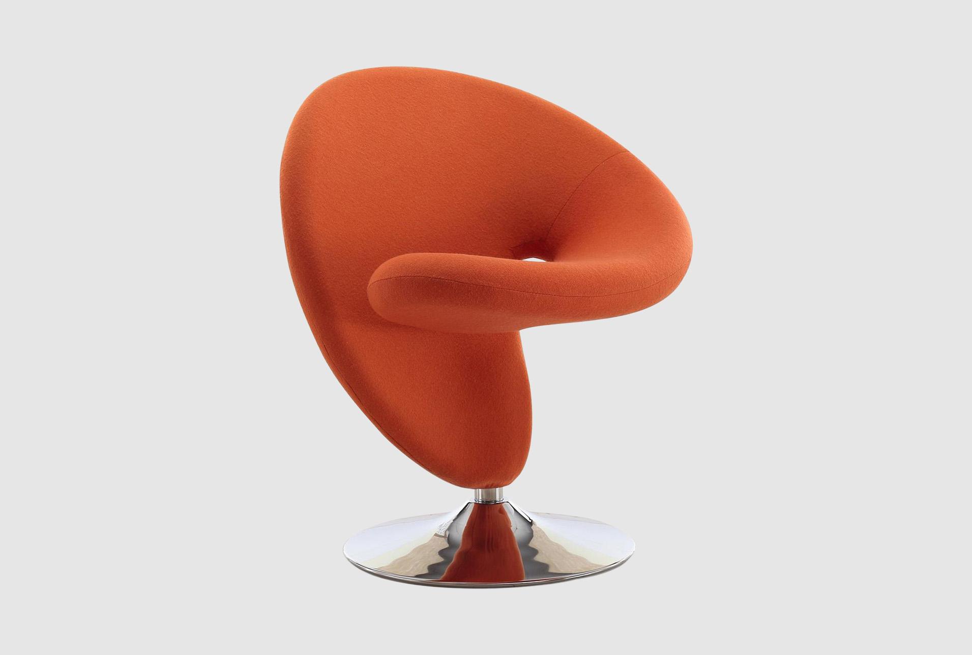 curl orange swivel accent chair 1 curl orange swivel accent chair