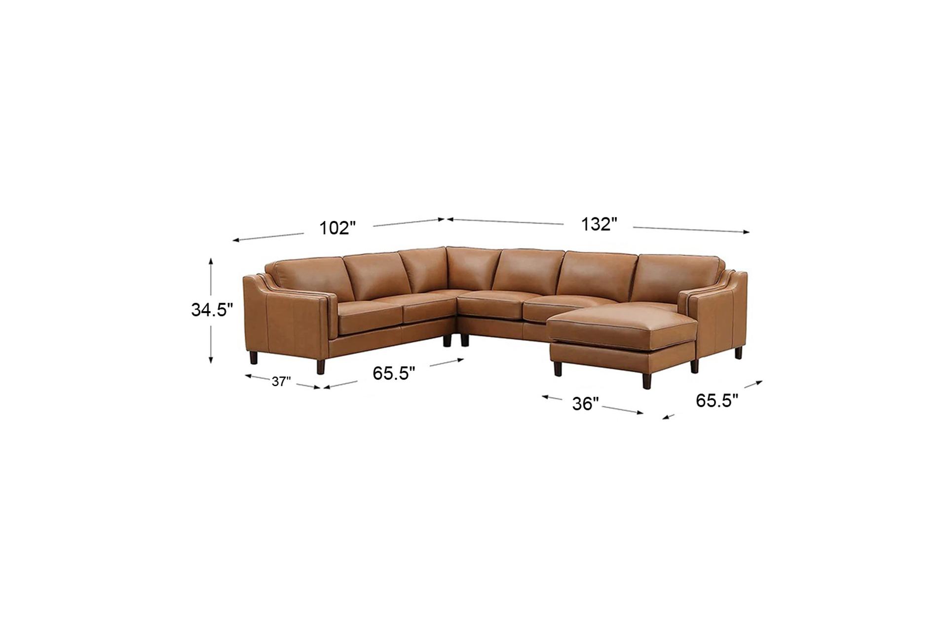 kristi brown 4 piece u-shape leather sectional with right chaise 18 kristi brown 4 piece u-shape leather sectional with right chaise