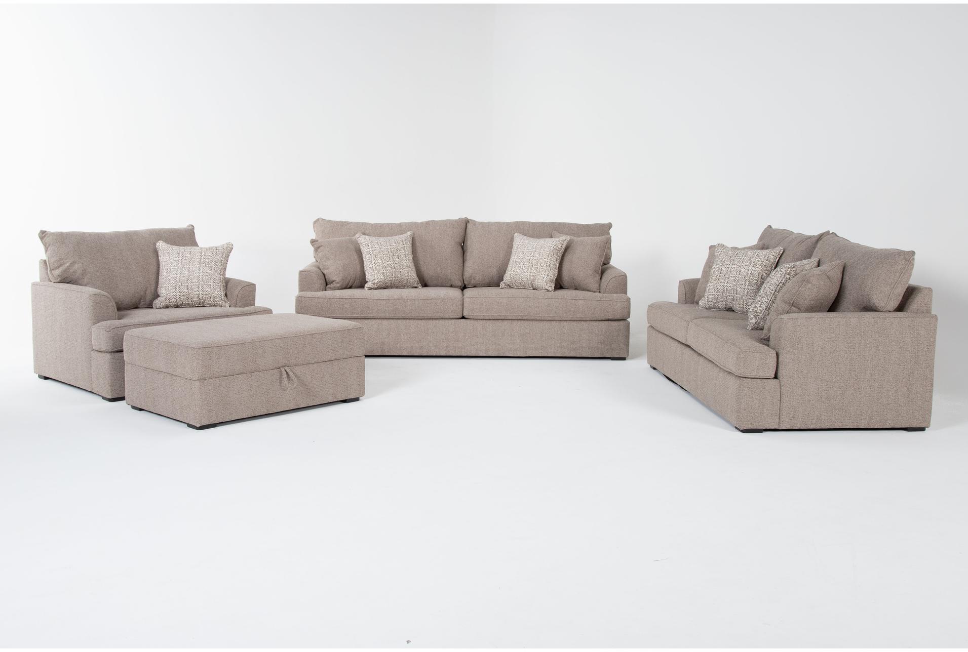 belinha ii taupe beige fabric 4 piece sofa condo sofa arm chair & ottoman set | loose reversible back 1 belinha ii taupe beige fabric 4 piece sofa condo sofa arm chair & ottoman set | loose reversible back
