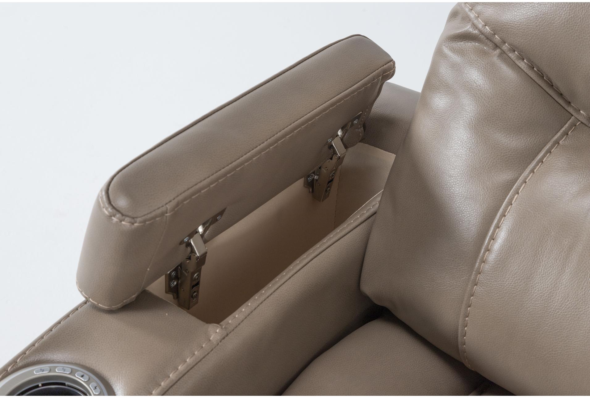bronson linen beige power wallaway home theater recliner with power headrest cupholders storage lights & usb | wall hugger 19 bronson linen beige power wallaway home theater recliner with power headrest cupholders storage lights & usb | wall hugger