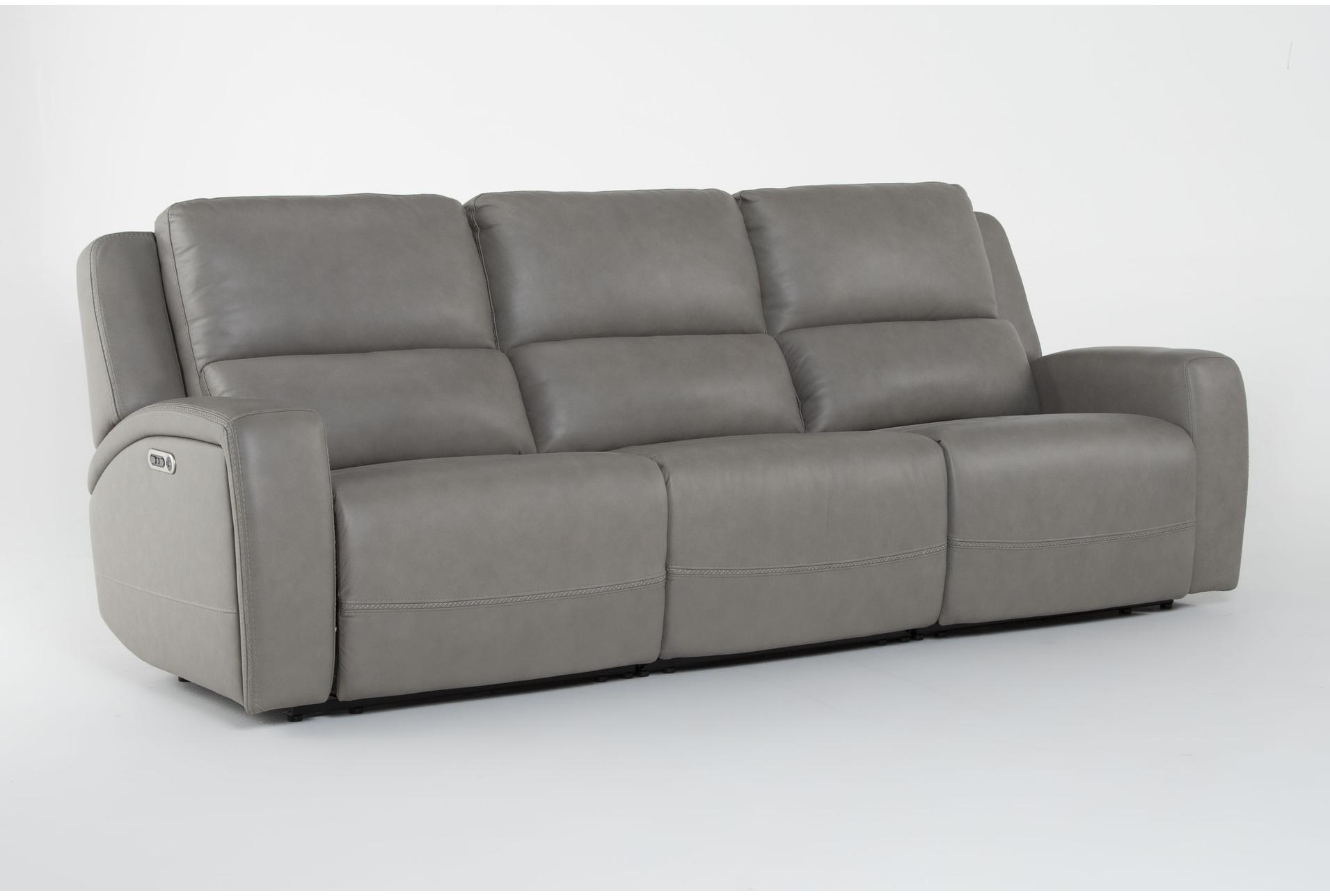 liam grey silver leather 105" 3 piece flexsteel power zero gravity triple reclining modular sofa | adjustable headrests 13 liam grey silver leather 105" 3 piece flexsteel power zero gravity triple reclining modular sofa | adjustable headrests