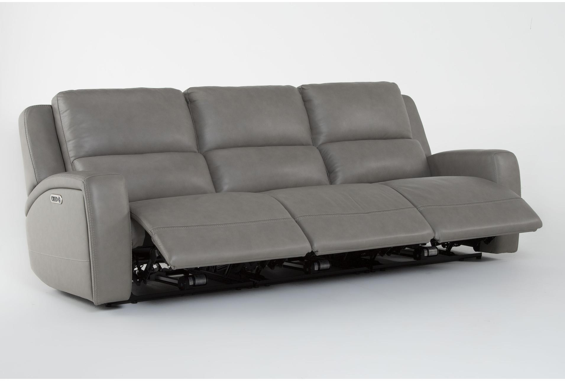 liam grey silver leather 105" 3 piece flexsteel power zero gravity triple reclining modular sofa | adjustable headrests 14 liam grey silver leather 105" 3 piece flexsteel power zero gravity triple reclining modular sofa | adjustable headrests