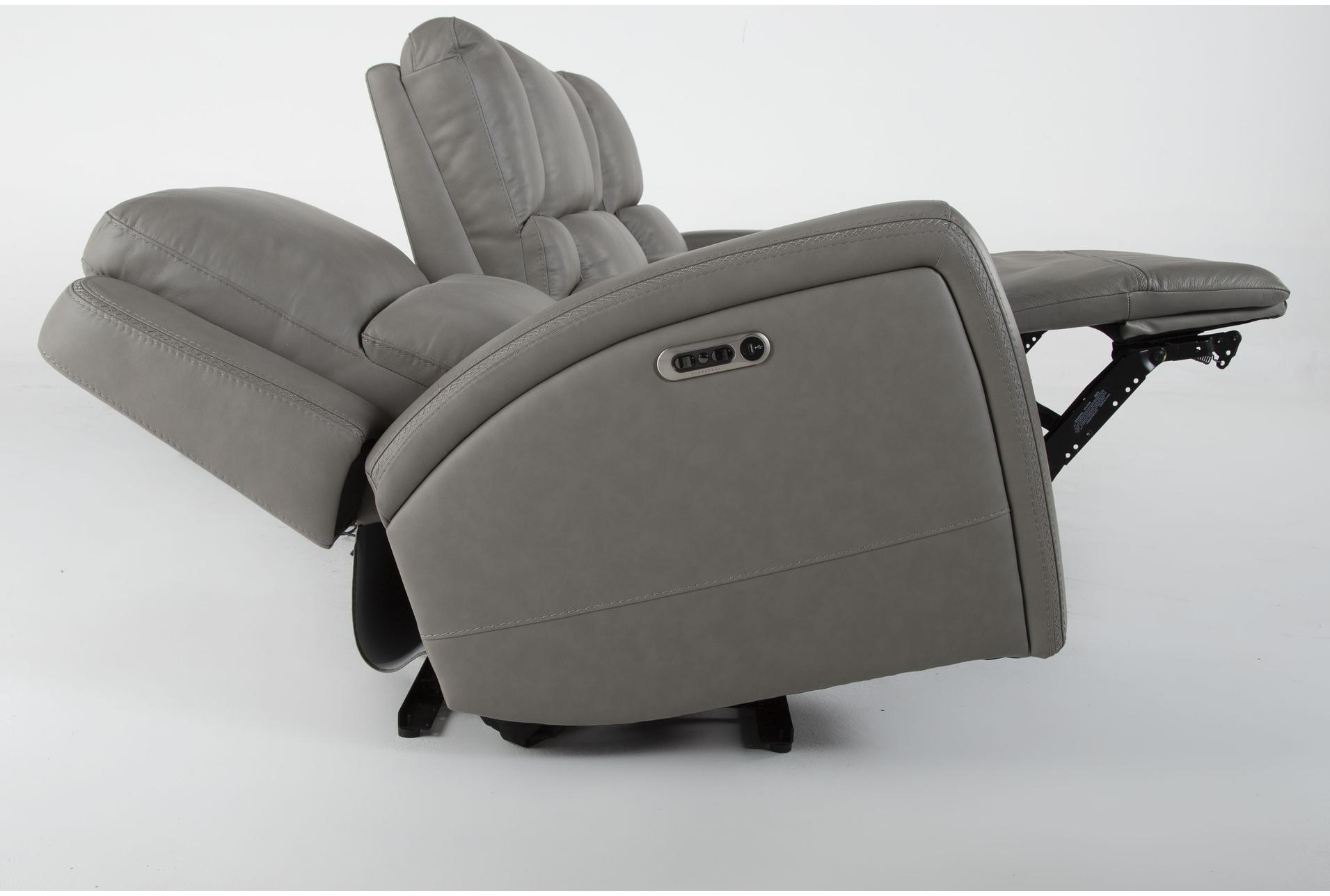 liam grey silver leather 105" 3 piece flexsteel power zero gravity triple reclining modular sofa | adjustable headrests 16 liam grey silver leather 105" 3 piece flexsteel power zero gravity triple reclining modular sofa | adjustable headrests