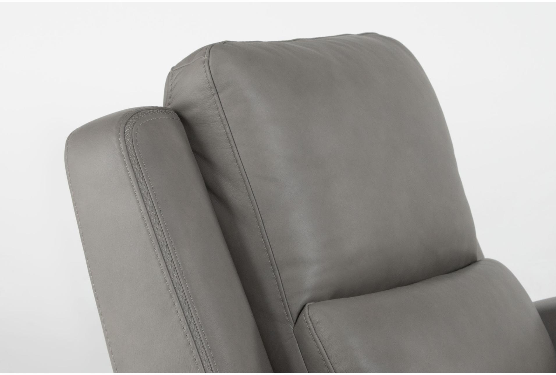 liam grey silver leather 105" 3 piece flexsteel power zero gravity triple reclining modular sofa | adjustable headrests 18 liam grey silver leather 105" 3 piece flexsteel power zero gravity triple reclining modular sofa | adjustable headrests