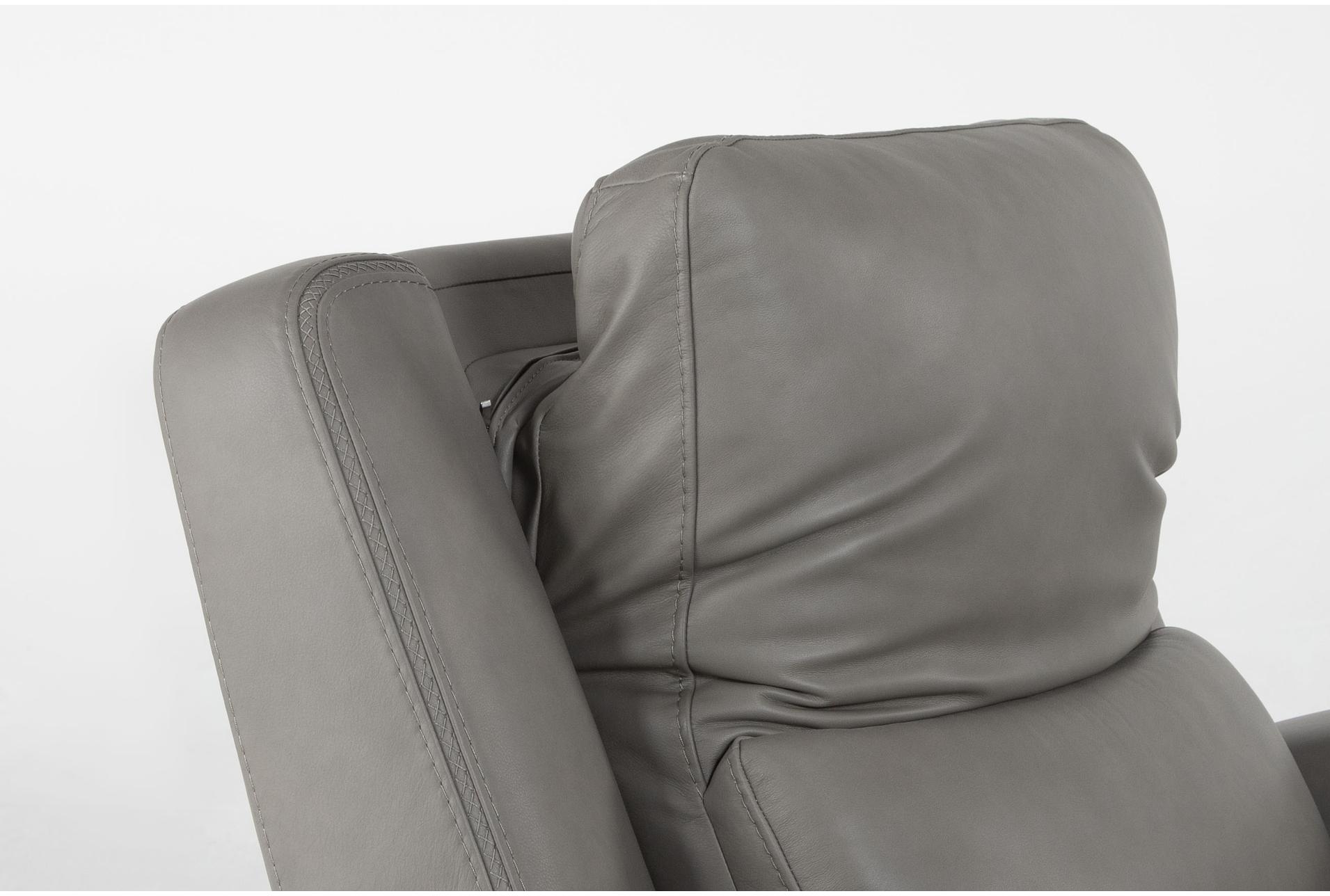liam grey silver leather 105" 3 piece flexsteel power zero gravity triple reclining modular sofa | adjustable headrests 19 liam grey silver leather 105" 3 piece flexsteel power zero gravity triple reclining modular sofa | adjustable headrests