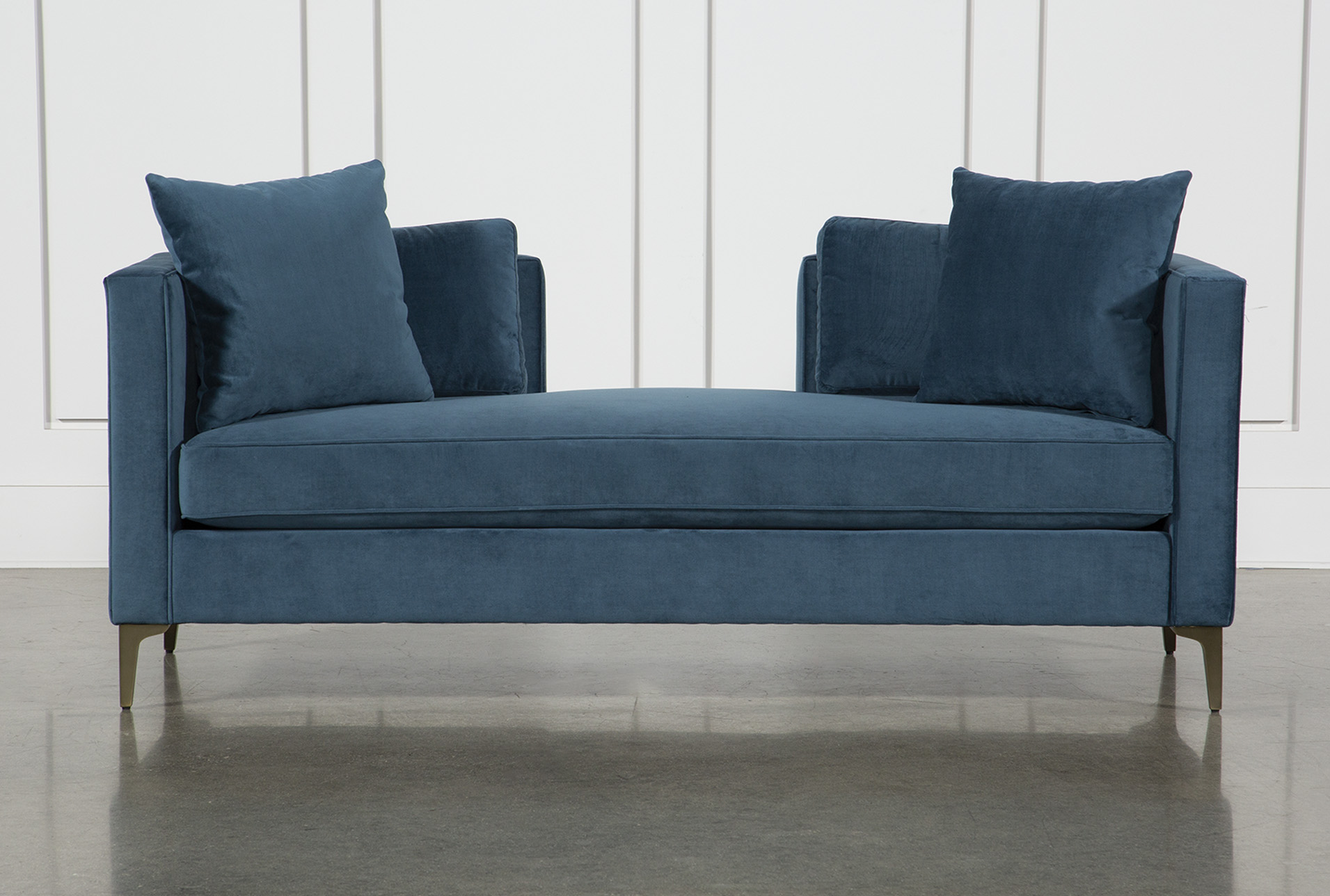 brooklyn blue velvet performance fabric 80" chaise lounge 6 brooklyn blue velvet performance fabric 80" chaise lounge