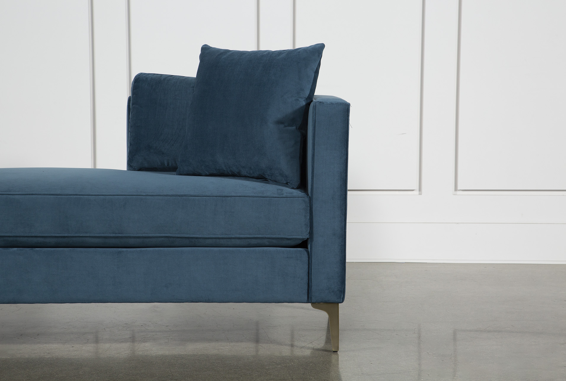 brooklyn blue velvet performance fabric 80" chaise lounge 7 brooklyn blue velvet performance fabric 80" chaise lounge